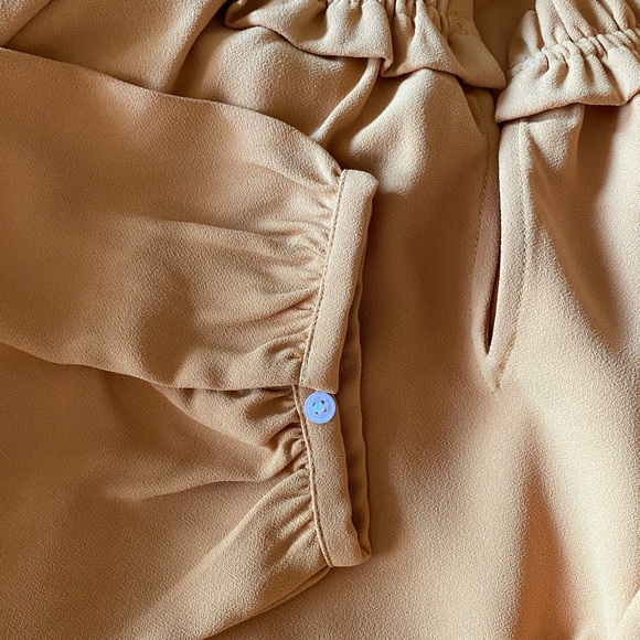 NWOT J Crew Drapey Ruffleneck Top Mustard Golden Yellow Ruffle Collar Size 2x - Picture 8 of 8